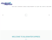 Tablet Screenshot of bluewater-express.com